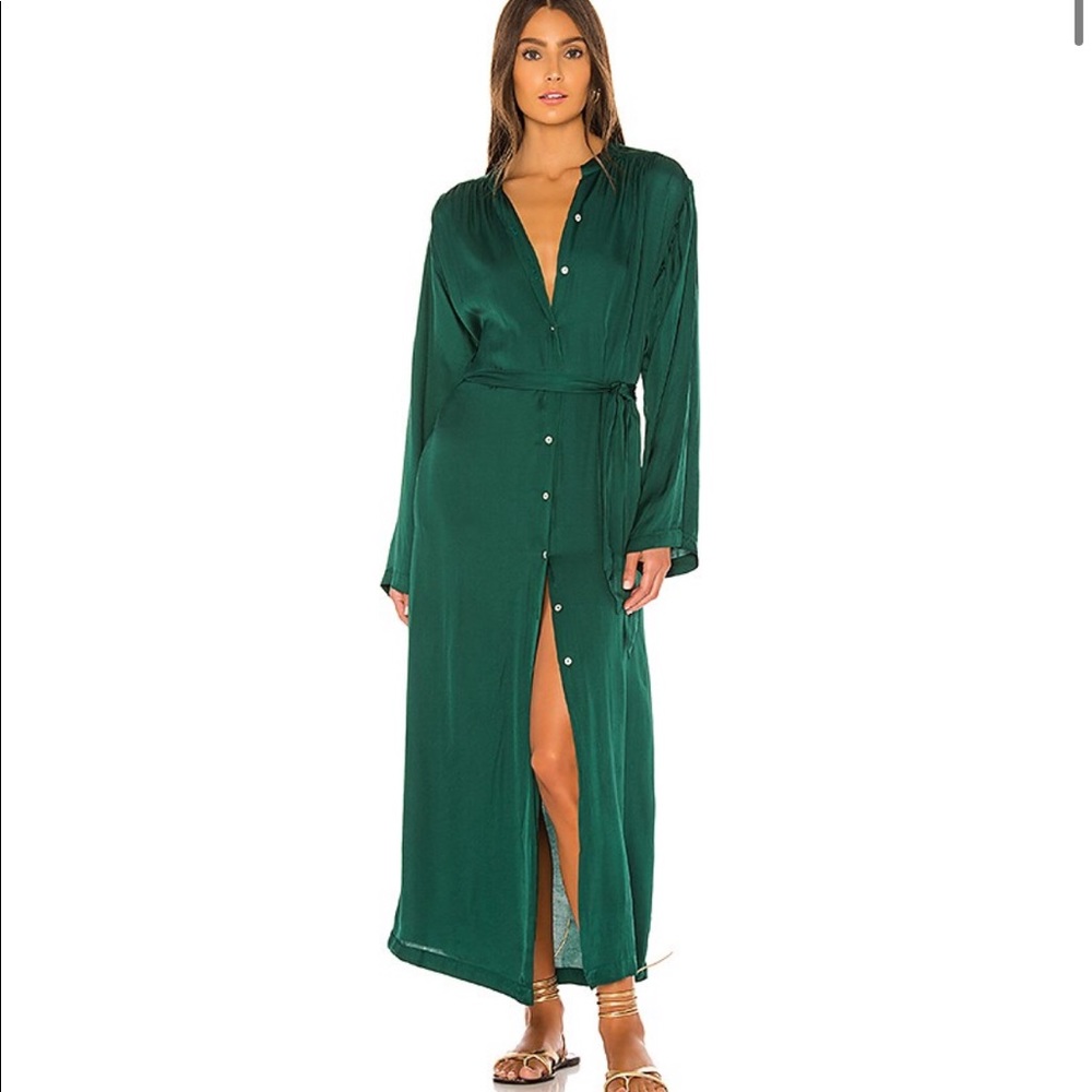 Cali Dreaming  Paradiso Dress in Hunter